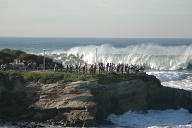 Crowd watches the Cove go off!  Shot by Rod Hepburn
